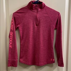 Under Armour Magenta Quarter-Zip Top